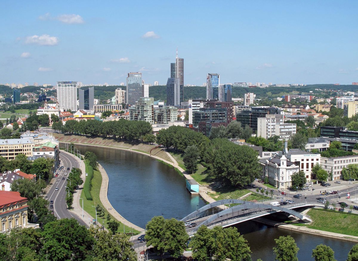 View across the Neris River from the Tower
