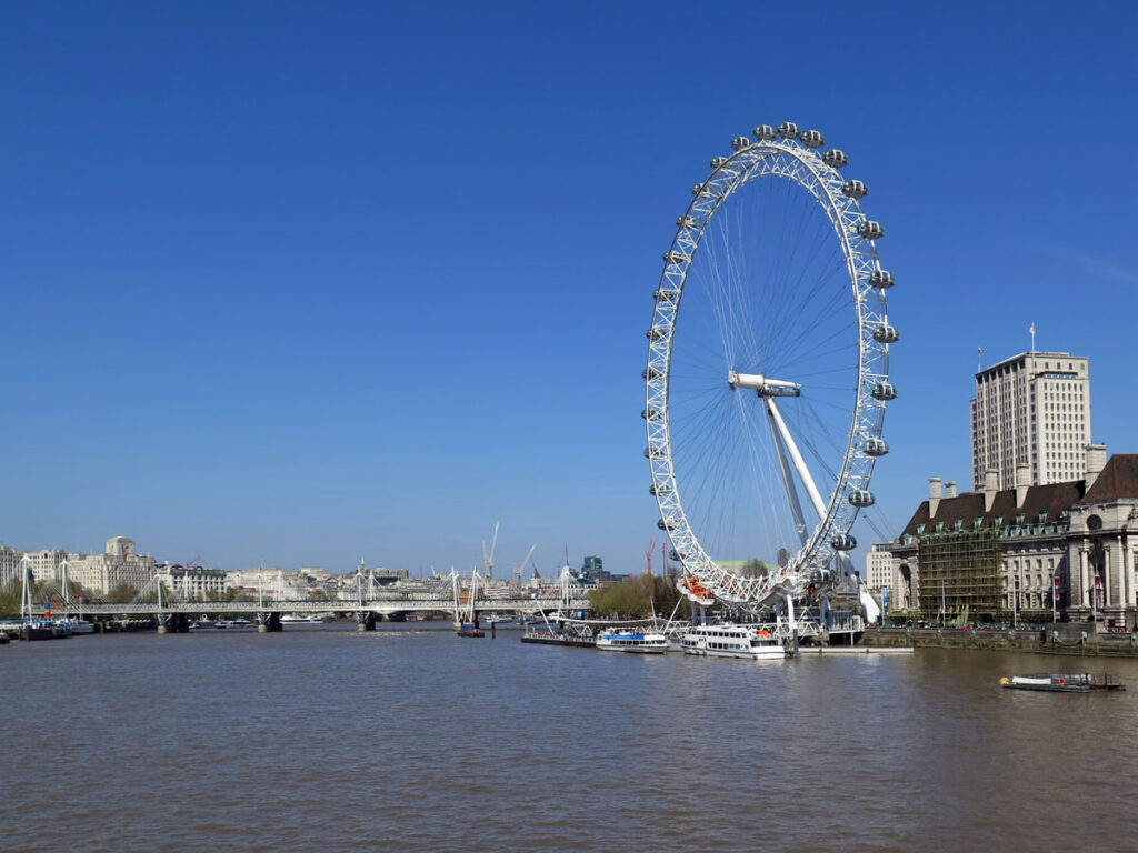 County Hall and the London Eye