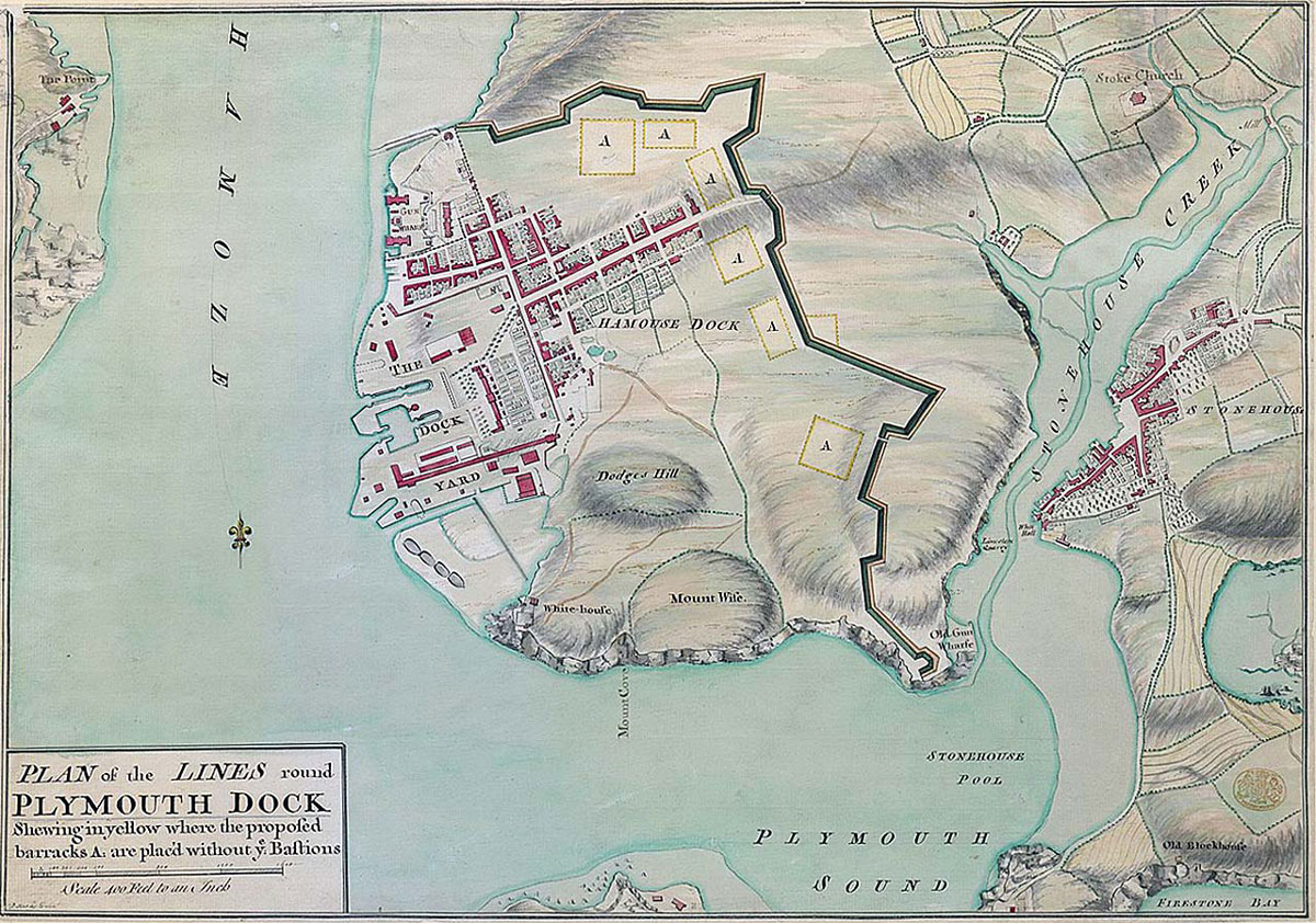05-Plan-of-the-Plymouth-Lines-1765-(Public-Domain)