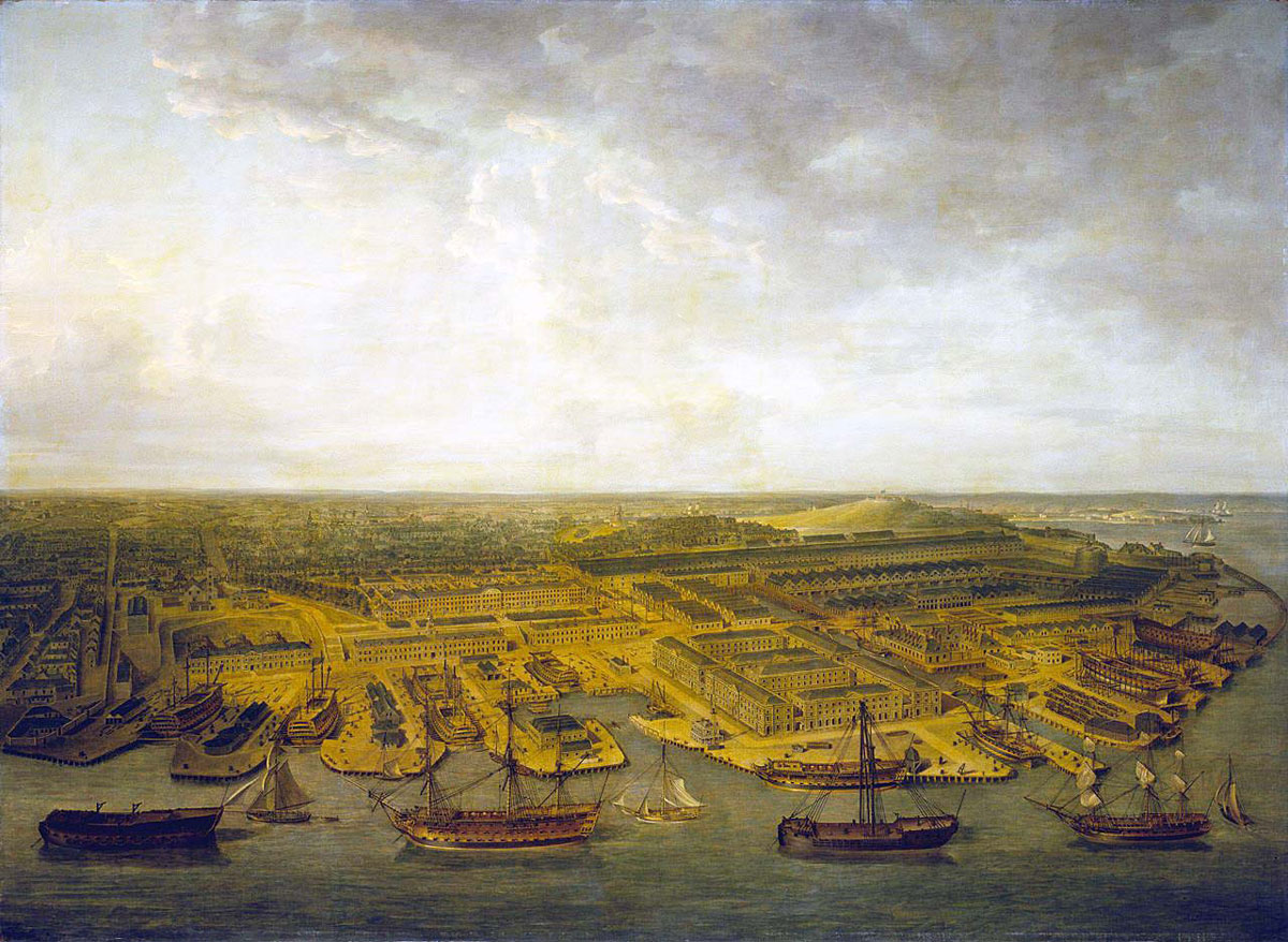 07-A-Painting-by-Nicholas-Pocock-in-1798-after-the-Great-Rebuilding-(Public-Domain)