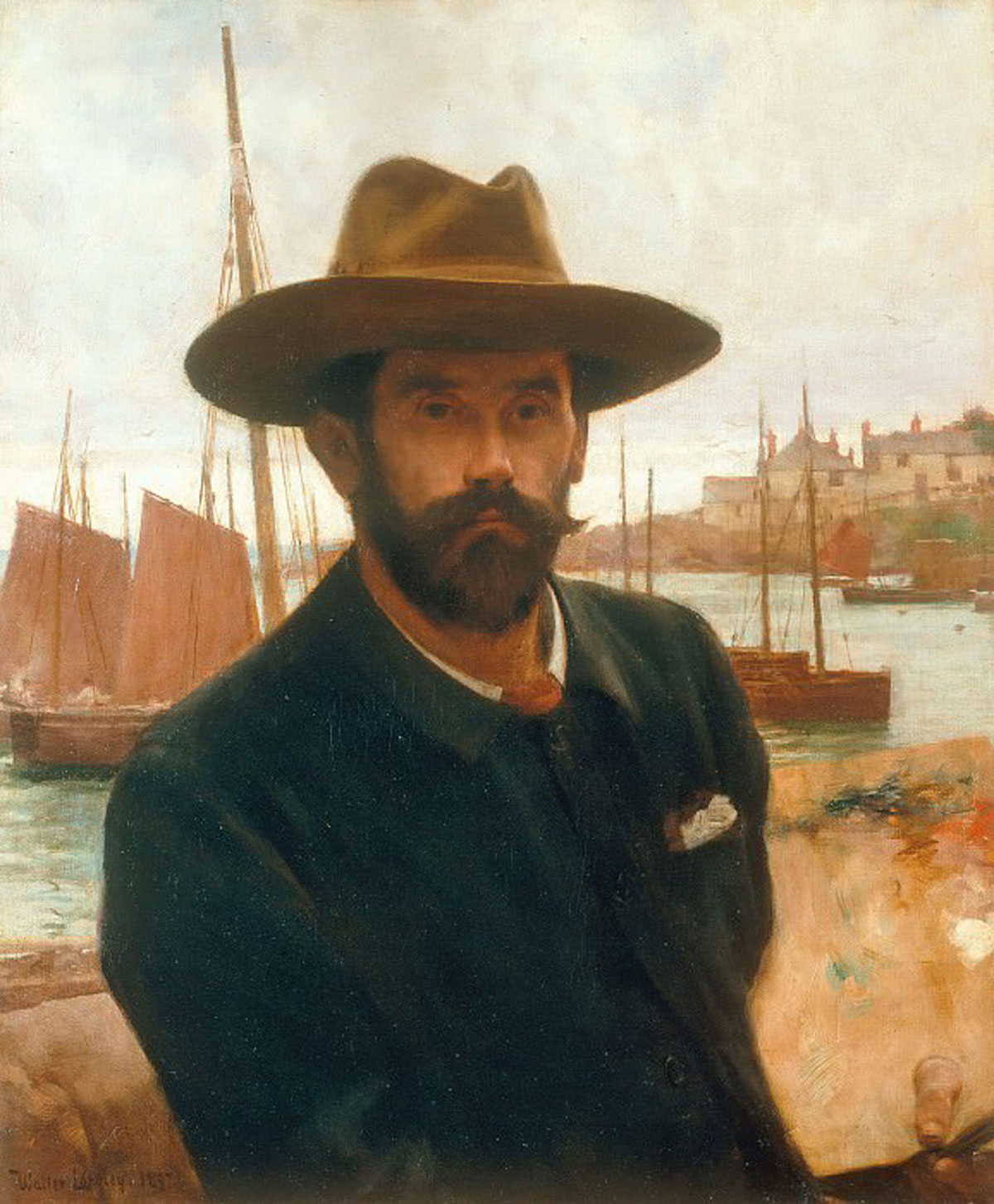 05-Walter-Langley-Self-Portrait-(the-Uffizzi-Gallery,-Florence)-1897